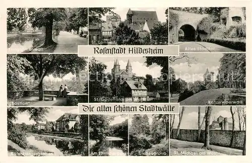 AK / Ansichtskarte Hildesheim Altes Stadttor Kehrwiederwall St. Godehardi am Wald Hildesheim
