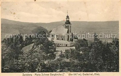 AK / Ansichtskarte Glatz_Niederschlesien Spitzberg Maria Schnee Bergkirche  Glatz_Niederschlesien