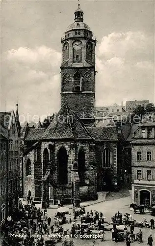 AK / Ansichtskarte Meissen_Elbe_Sachsen Frauenkirche Glockenspiel Meissen_Elbe_Sachsen