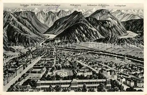 AK / Ansichtskarte Bad_Reichenhall Hotel Madlbauer Muellnerberg Gr. Venediger Bad_Reichenhall