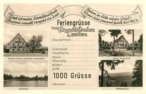 AK / Ansichtskarte Torfhaus_Harz Sporthotel Bockenblick Oderteich Alpen Vereinshuette Torfhaus Harz