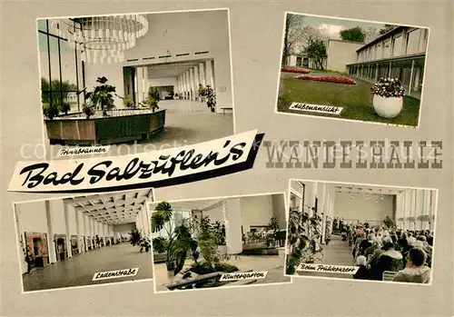 AK / Ansichtskarte Bad_Salzuflen Wandelhalle Trinkbrunnen Ladenstrasse Wintergarten  Bad_Salzuflen