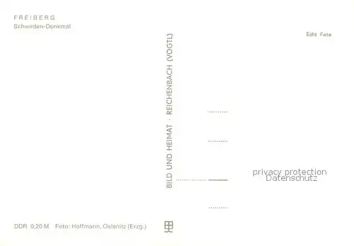 AK / Ansichtskarte Freiberg_Sachsen Schwedendenkmal Freiberg Sachsen