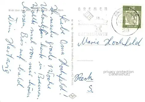 AK / Ansichtskarte Bremen Muehle Dom Bremen