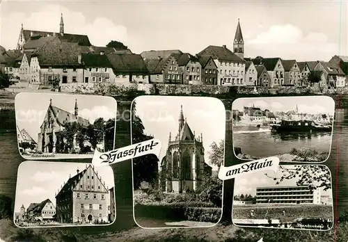 AK / Ansichtskarte Hassfurt Ritterkapelle Rathaus Krankenhaus Hassfurt