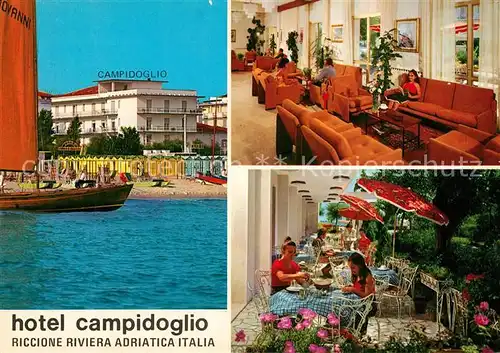 AK / Ansichtskarte Riccione Hotel Campidoglio Terrasse Gastraum Riccione