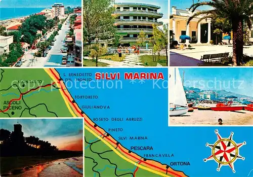 AK / Ansichtskarte Ascoli_Piceno Silvi Marina Strand Hotels Ascoli Piceno