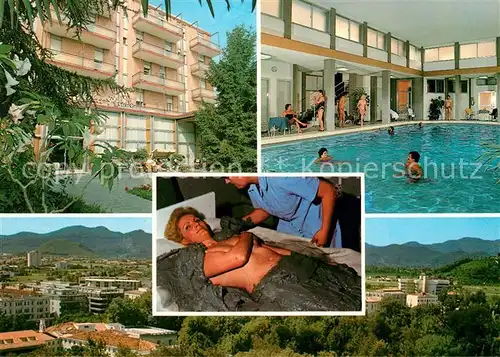 AK / Ansichtskarte Abano_Terme Hotel Villa Piave Hallen und Moorbad Panorama Abano Terme