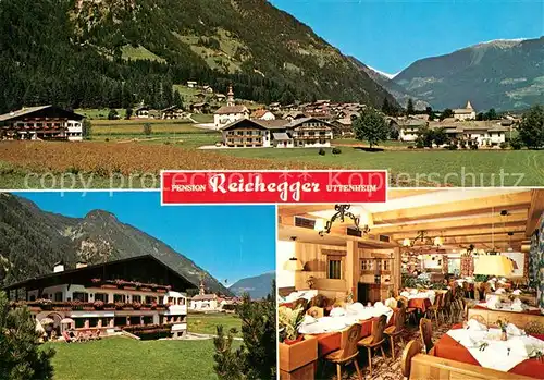 AK / Ansichtskarte Uttenheim_Suedtirol Panorama Pension Reichegger Gastraum Uttenheim Suedtirol