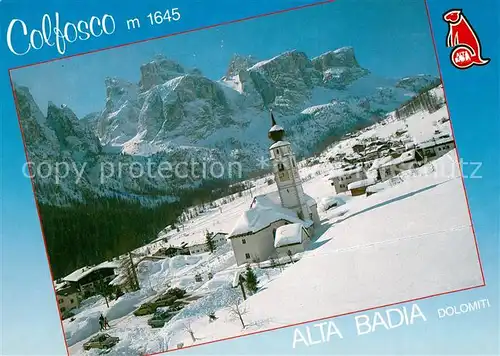 AK / Ansichtskarte Alta_Badia Kirche Golfosco Dolomiten Alta_Badia