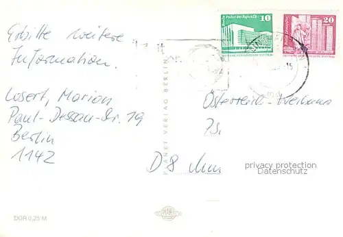 AK / Ansichtskarte Heringsdorf_Ostseebad_Usedom FDGB Heim Solidaritaet Konzertplatz Strandpartien Heringsdorf_Ostseebad