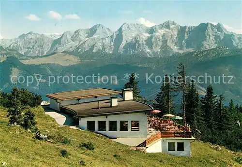 AK / Ansichtskarte Chiemgauer_Alpen Bergstation Duernbachhornbahn mit Loferer Steinberge 