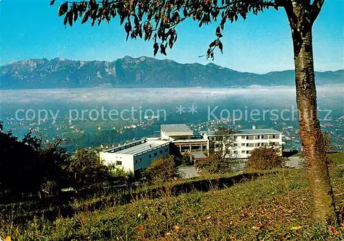 AK / Ansichtskarte Rankweil_Vorarlberg Bildungshaus Batschuns mit Schweizer Bergen Rankweil Vorarlberg