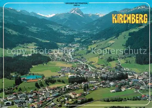 AK / Ansichtskarte Kirchberg_Tirol Fliegeraufnahme mit Gr Rettenstein Kirchberg Tirol