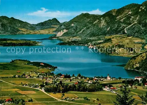 AK / Ansichtskarte St_Wolfgang_Wolfgangsee mit St Gilgen Fliegeraufnahme St_Wolfgang_Wolfgangsee