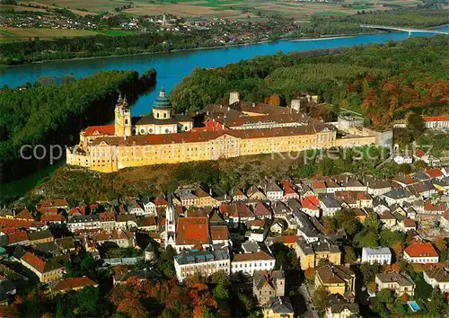 AK / Ansichtskarte Melk_Donau Stift Melk Fliegeraufnahme Melk_Donau