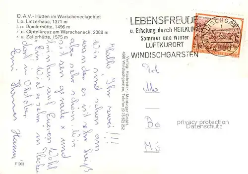 AK / Ansichtskarte Windischgarsten Linzerhaus Duemlerhuette Gipfelkreuz am Warscheneck Zellerhuette Windischgarsten