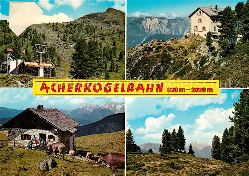 AK / Ansichtskarte oetztal_Tirol Acherkogelbahn Bielefelder Huette Kuehtaier Alm  oetztal Tirol