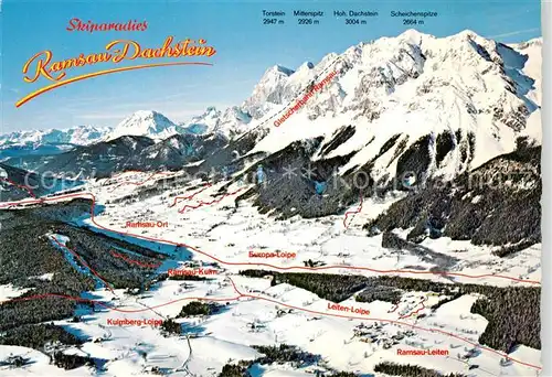 AK / Ansichtskarte Ramsau_Dachstein_Steiermark Fliegeraufnahme Ramsau_Dachstein