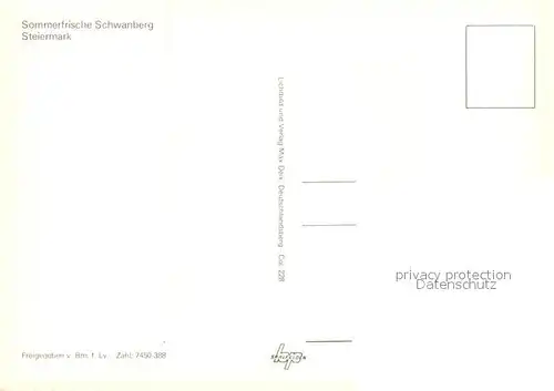 AK / Ansichtskarte Schwanberg Fliegeraufnahme Schwanberg