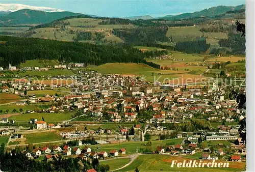 AK / Ansichtskarte Feldkirchen_Kaernten Fliegeraufnahme mit Waiern und Nockgebiet Feldkirchen Kaernten