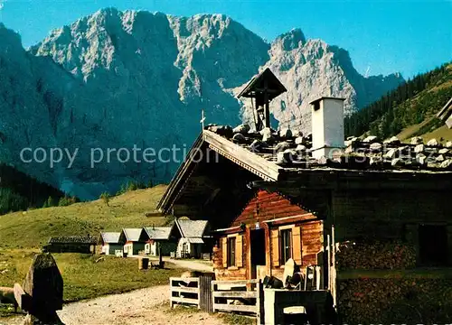 AK / Ansichtskarte Hinterriss_Tirol Engalm mit Grubenkar Nordwand Hinterriss Tirol