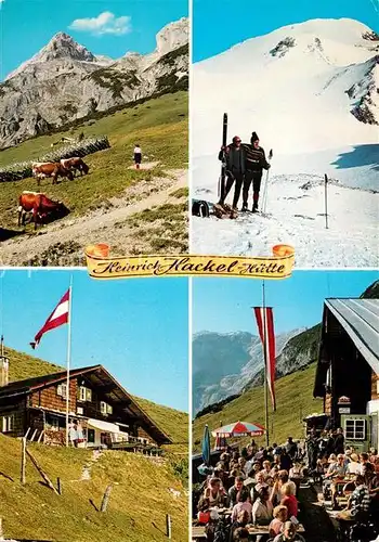 AK / Ansichtskarte Werfenweng Heinrich Hackel Huette Tennengebirge Weg zur Huette mit Eiskogel Werfenweng