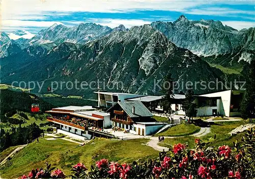 AK / Ansichtskarte Seefeld_Tirol Rosshuette mit Haermelekopf Bahn und Wettersteingebirge Seefeld Tirol