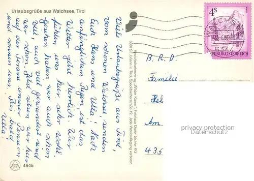 AK / Ansichtskarte Walchsee_Tirol Gemeindeamt Walchsee Tirol