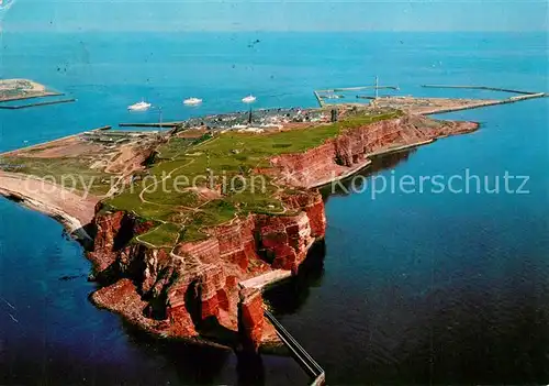 AK / Ansichtskarte Helgoland Nordseeinsel Fliegeraufnahme Helgoland