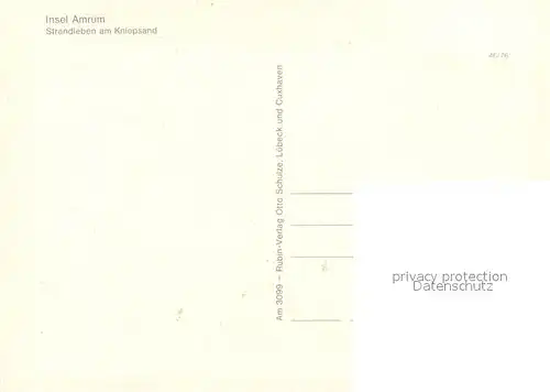 AK / Ansichtskarte Amrum Strandleben am Kniepsand Nordseeinsel Amrum