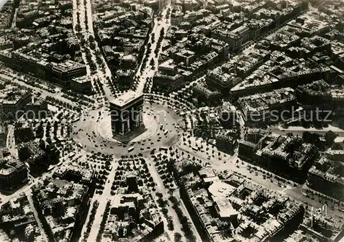 AK / Ansichtskarte Paris Fliegeraufnahme L`Arc de Triomphe et place de l`Etoille Paris