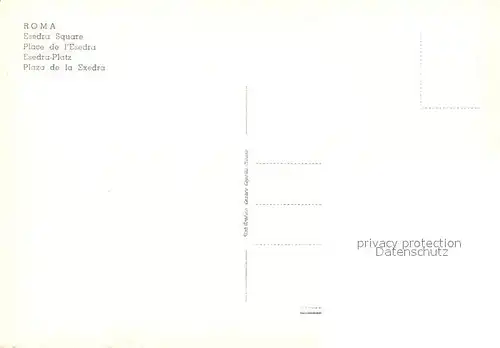 AK / Ansichtskarte Roma_Rom Piazza dell Esedra Brunnen Roma_Rom