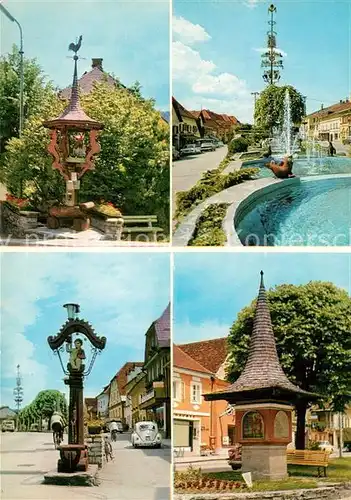 AK / Ansichtskarte Kindberg Erzherzog Johann Brunnen Wasserspiele Kindlbrunnen Bildstock Kindberg