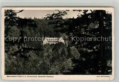 AK / Ansichtskarte Schauinsland Berghotel Rasthaus Schauinsland