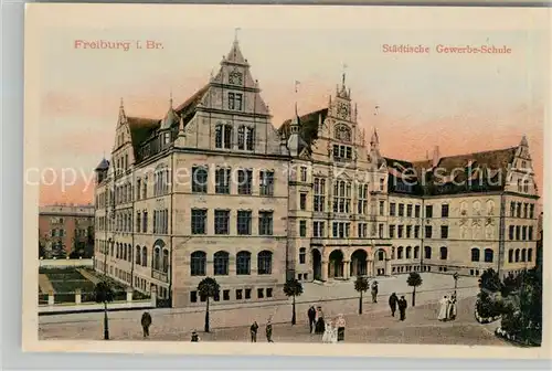 AK / Ansichtskarte Freiburg_Breisgau Gewerbeschule Freiburg Breisgau