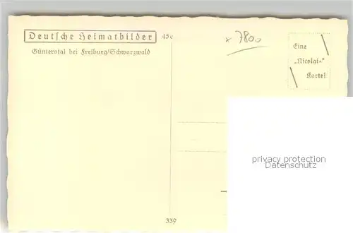 AK / Ansichtskarte Guenterstal_Freiburg Panorama Guenterstal_Freiburg