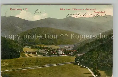 AK / Ansichtskarte Freiburg_Breisgau Guenterstal Schauinsland Freiburg Breisgau