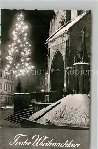 AK / Ansichtskarte Tuebingen Stiftskirche Nachtaufnahme Winter Tuebingen