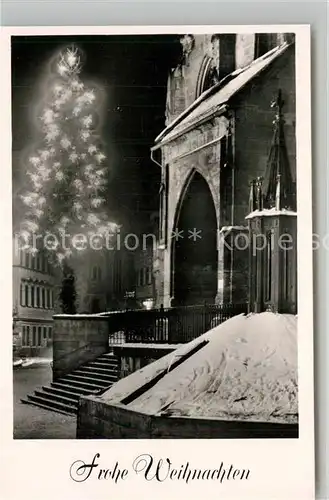 AK / Ansichtskarte Tuebingen Stiftskirche Nachtaufnahme Winter Tuebingen