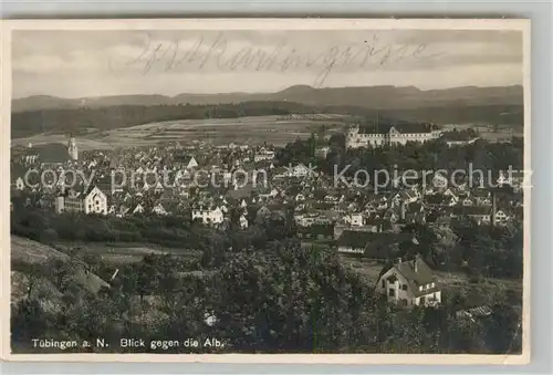 AK / Ansichtskarte Tuebingen Panorama Alb Tuebingen