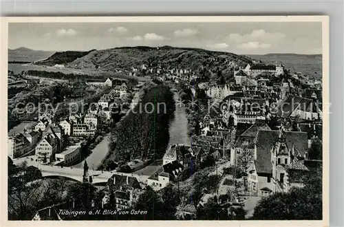 AK / Ansichtskarte Tuebingen Panorama Burg Kirche Neckar Tuebingen