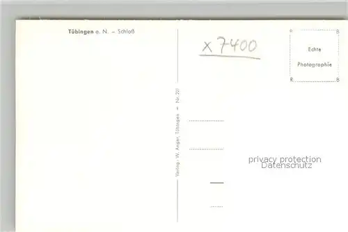 AK / Ansichtskarte Tuebingen Schloss Neckar Tuebingen