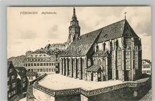 AK / Ansichtskarte Tuebingen Stiftskirche Tuebingen