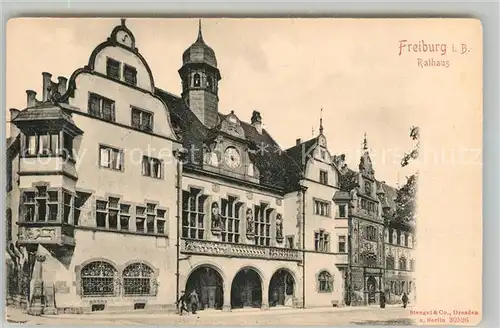 AK / Ansichtskarte Freiburg_Breisgau Rathaus Freiburg Breisgau