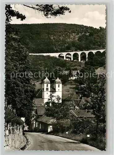 AK / Ansichtskarte Wiesensteig Kirche Albaufstieg Viadukt Wiesensteig