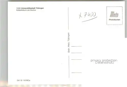 AK / Ansichtskarte Tuebingen Hoelderlinturm am Neckar Ruderer Tuebingen