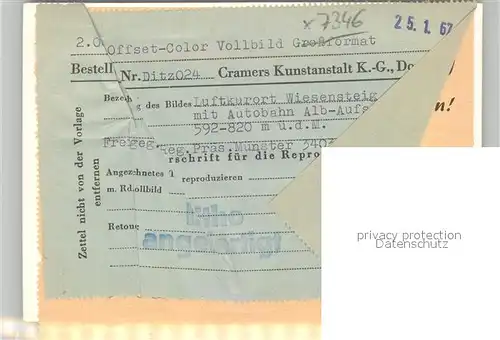 AK / Ansichtskarte Wiesensteig Albaufstieg Fliegeraufnahme Kirche Wiesensteig