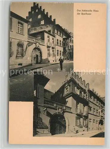 AK / Ansichtskarte Freiburg_Breisgau Historisches Haus der Sparkasse Freiburg Breisgau