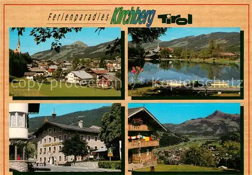 AK / Ansichtskarte Kirchberg_Tirol Ortsansicht Badesee Ortsmotive Kirchberg Tirol